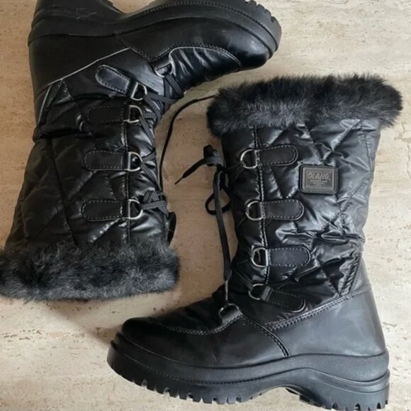 Olang quilted boots with retractable cleats in size 39 (8) - Picture 9 of 16